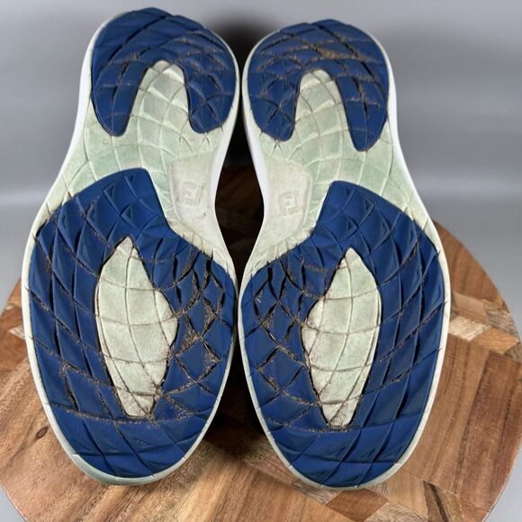 FootJoy Golf Shoe FJ Flex Spikeless Size 8 W Blue 56140 Lace Up - Picture 6 of 8